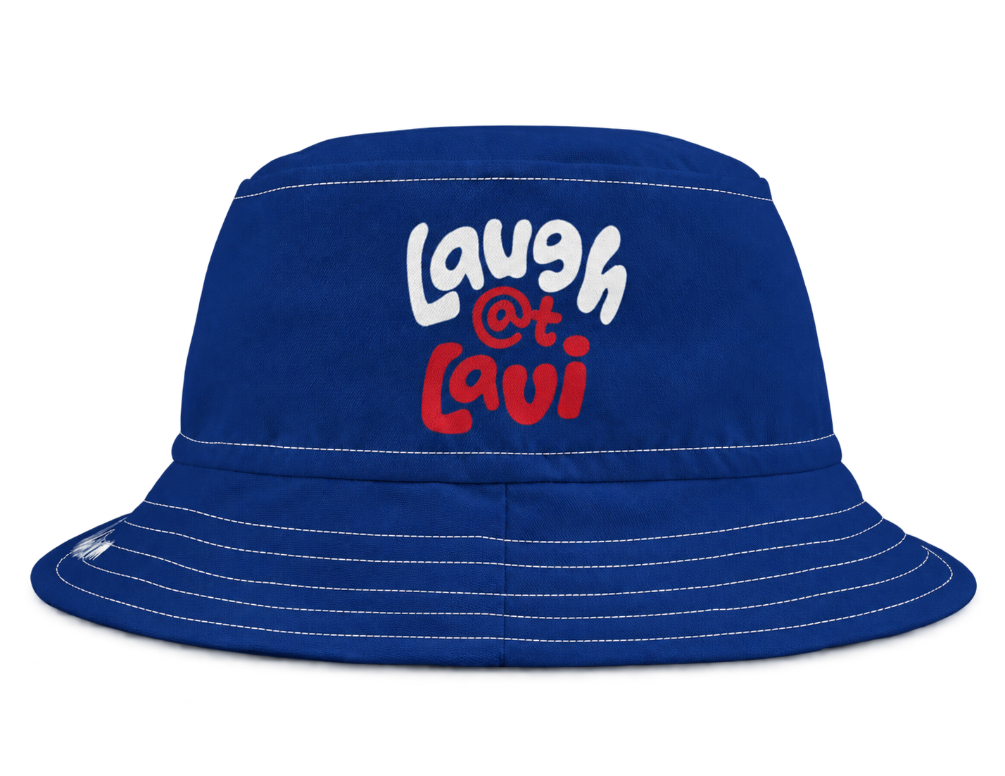 Official navy blue Laugh @ Lavi bucket hat